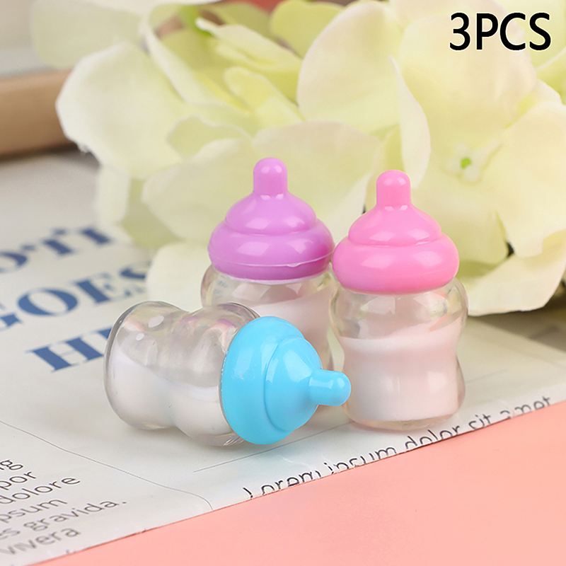 Zwitsal Baby Products - 3PCS ตุ๊กตาเด็กขวดอุปกรณ์เสริม Play House ของเล่นเฟอร์นิเจอร์บ้านตุ๊กตา Miniature