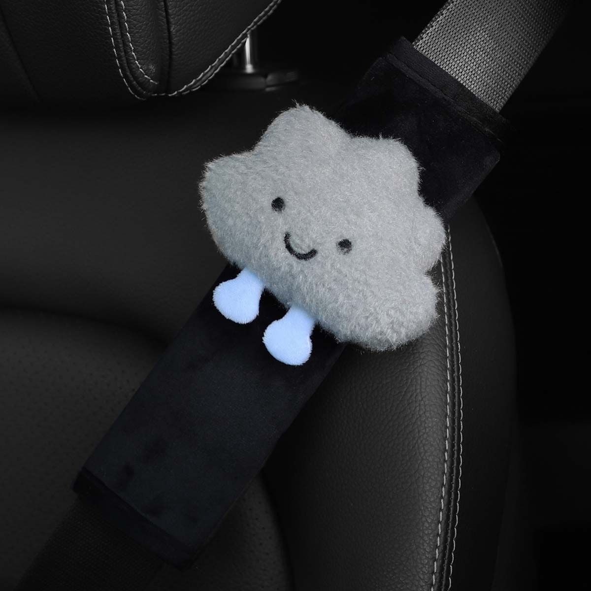 Infant Car Seat Cover - ปลอกหุ้มเข็มขัดนิรภัยรูปเมฆนุ่มนิ่มสบายสำหรับเด็ก ของเล่นตกแต่งรถยนต์สำหรับเด็กทารก