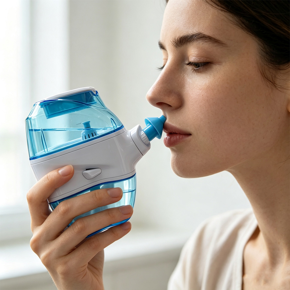 Nasal Aspirator - เครื่องล้างจมูกไฟฟ้าแบบชาร์จได้ 360 ° อุปกรณ์ล้างโพรงจมูกแบบเต็มรูปแบบเพื่อขจัดสิ่งสกปรกในจมูก