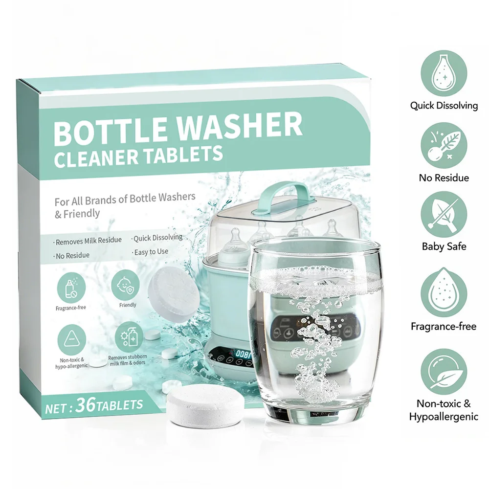 Zwitsal Baby Products - แท็บเล็ตขจัดคราบตะกรันขวดนม แท็บเล็ตทำความสะอาดสำหรับจุกนมหลอก ภาชนะใส่อาหาร ให้ความสะอาดยาวนาน