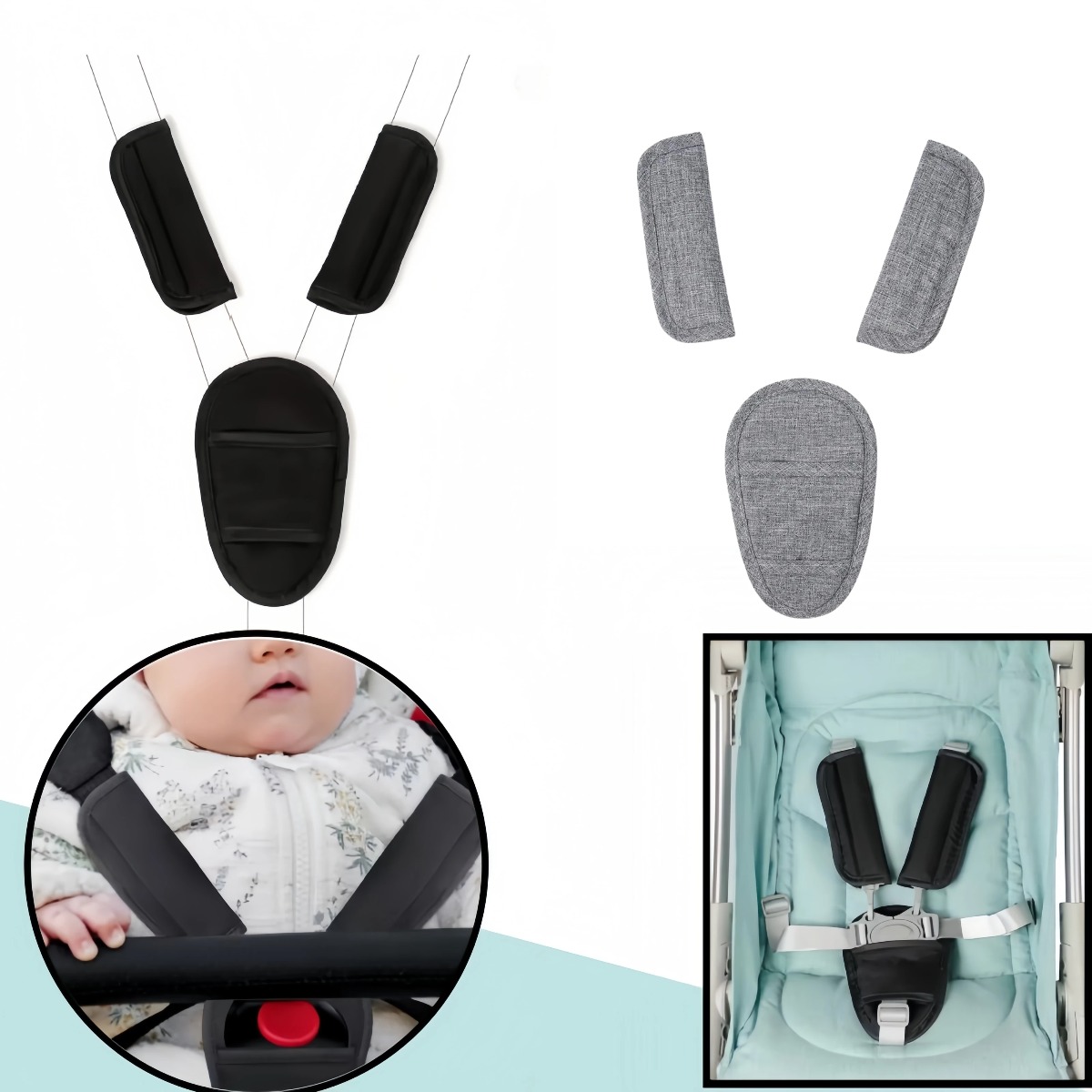 แผ่นรองเข็มขัดนิรภัยสำหรับเบาะ - Infant Car Seat Cover บทวิจารณ์และราคา