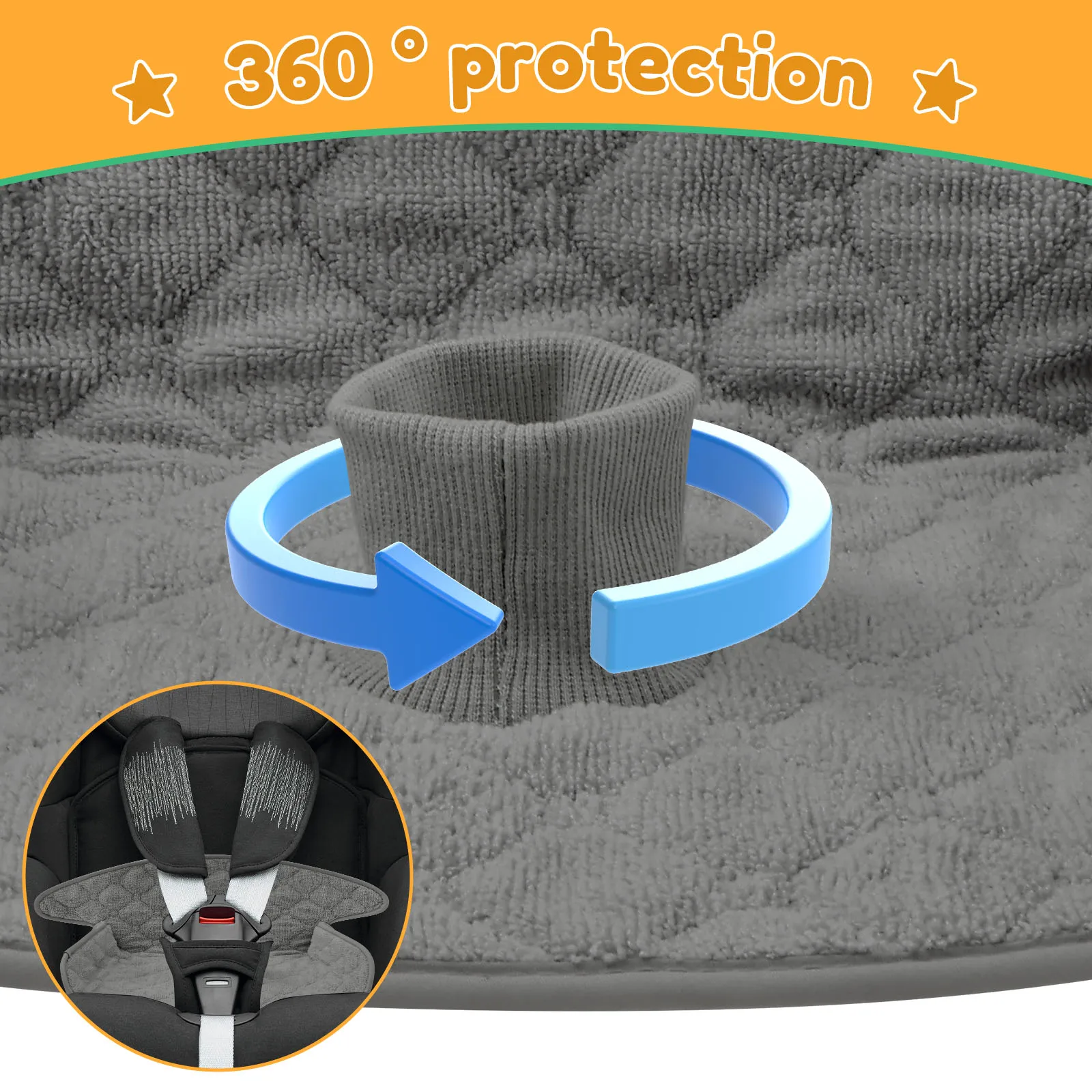 แผ่นรองซับฉี่เด็ก 2 ชิ้น ทำจาก - Infant Car Seat Cover บทวิจารณ์และราคา