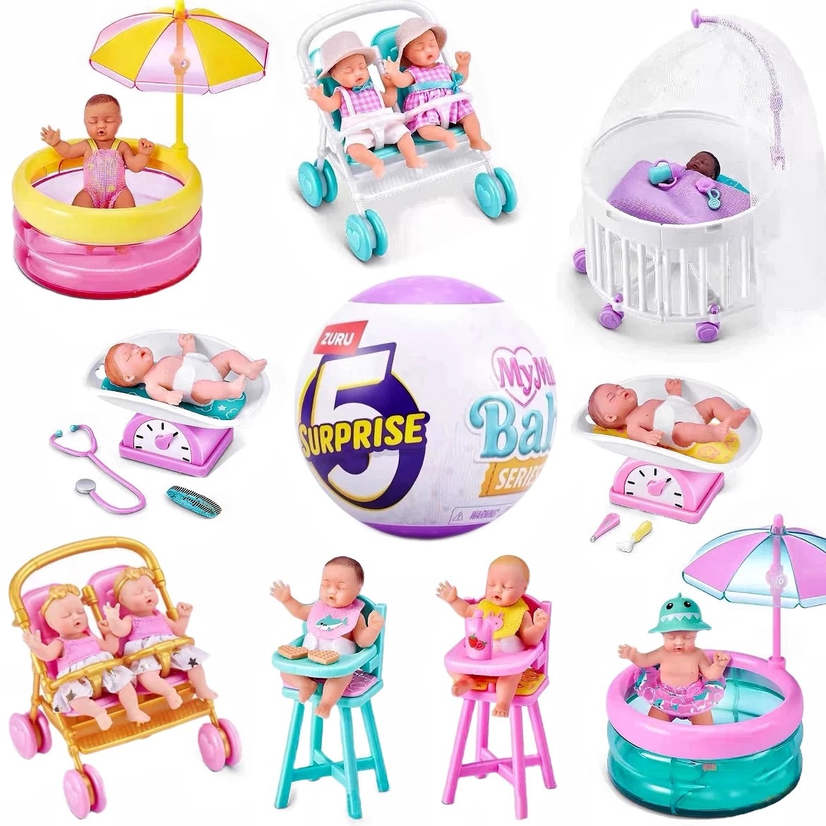 ZURU 5 ชุดเซอร์ไพรส์มินิเบบี้  - Baby Products Toys บทวิจารณ์และราคา